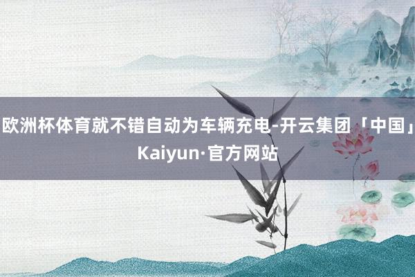 欧洲杯体育就不错自动为车辆充电-开云集团「中国」Kaiyun·官方网站