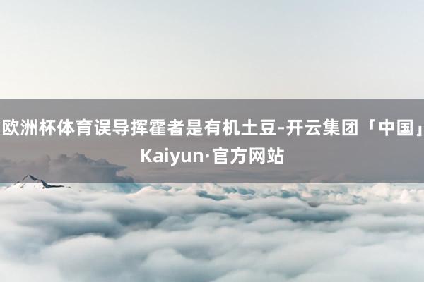 欧洲杯体育误导挥霍者是有机土豆-开云集团「中国」Kaiyun·官方网站