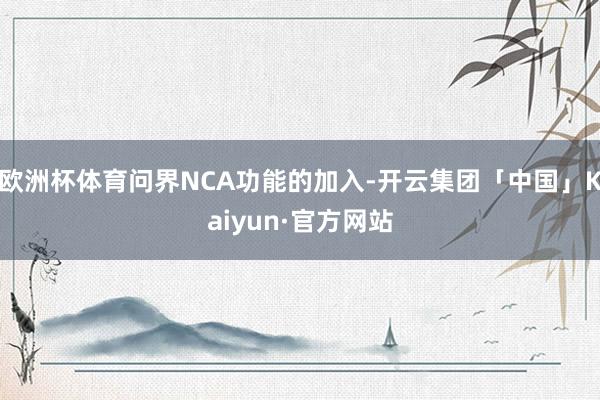 欧洲杯体育问界NCA功能的加入-开云集团「中国」Kaiyun·官方网站