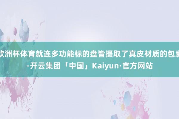 欧洲杯体育就连多功能标的盘皆摄取了真皮材质的包裹-开云集团「中国」Kaiyun·官方网站